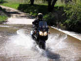Craig fording the creek